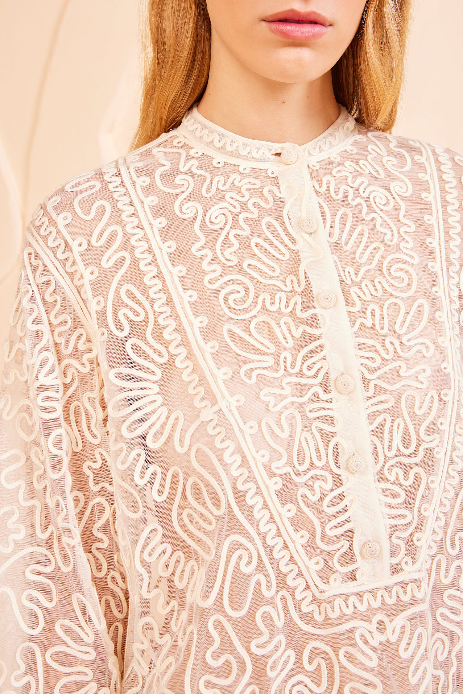 Esme Blouse - Ivory White by Ulla Johnson — alternate view