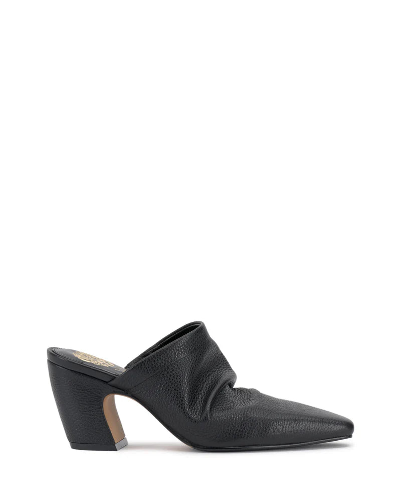 Carlie Slouched Pointed Toe Mule - Black by Vince Camuto | 25 South Boutiques