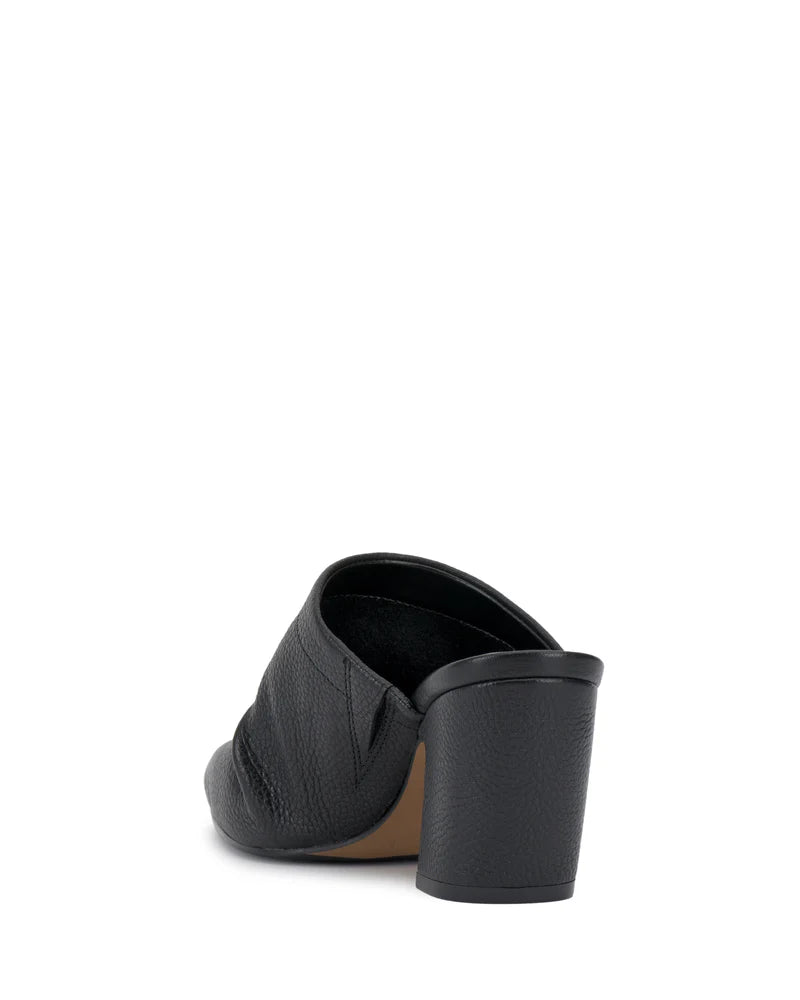 Carlie Slouched Pointed Toe Mule - Black by Vince Camuto — view 3