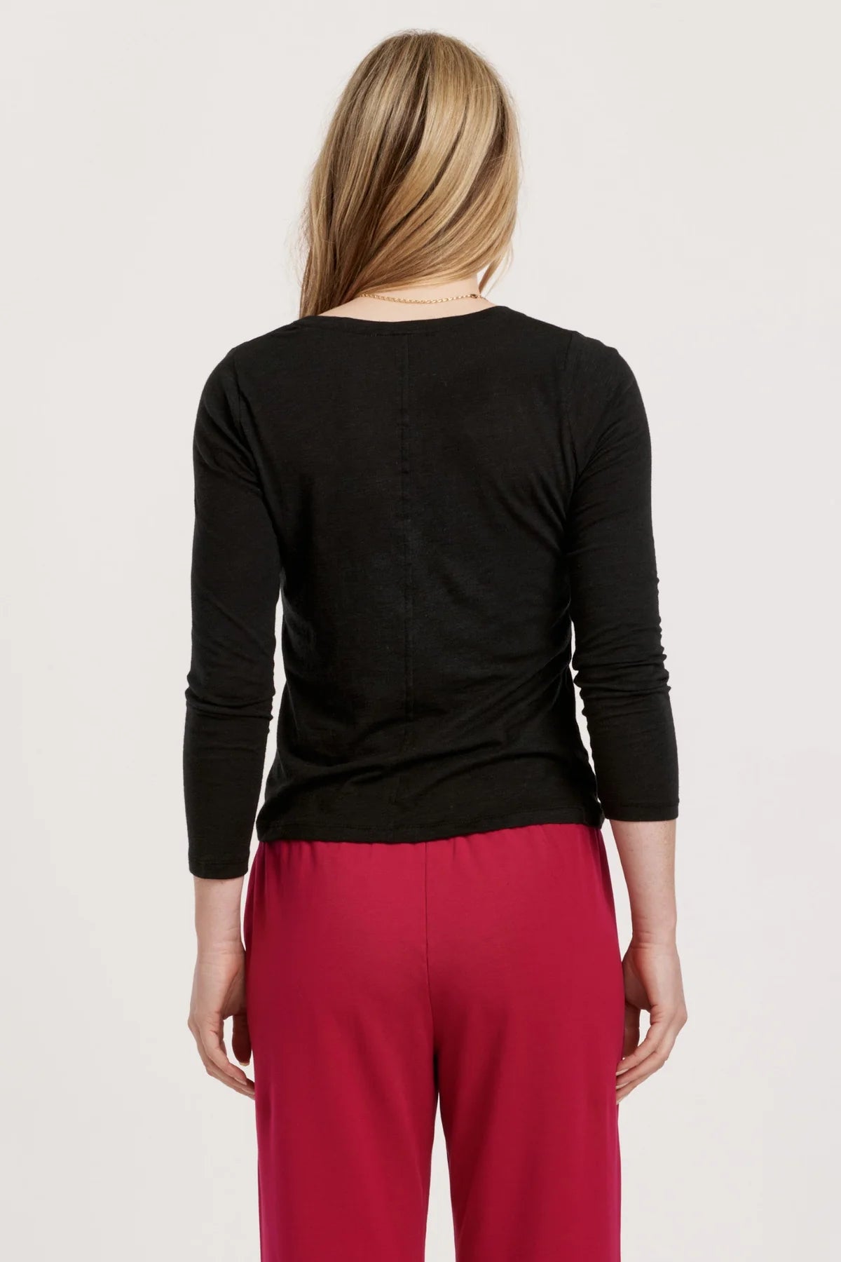 Clark Long Sleeve Top - Black by Another Love — view 3