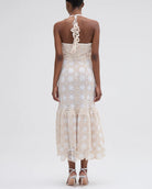 Crochet Midi Dress - Natural Off White by PatBo — view 3
