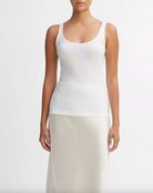 Scoop Neck Tank - White by Vince | 25 South Boutiques