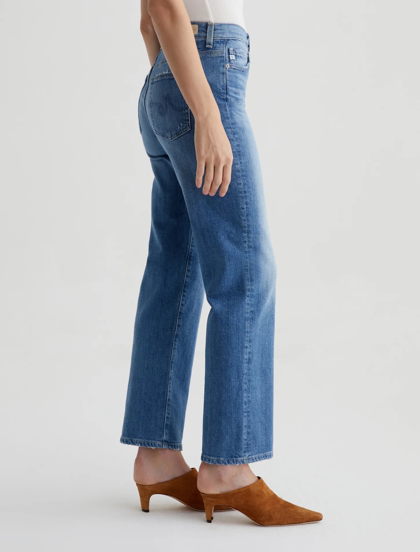 Brinley Mid-Rise Straight - Iris by Adriano Goldschmied AG — view 4
