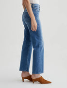 Brinley Mid-Rise Straight - Iris by Adriano Goldschmied AG — view 4