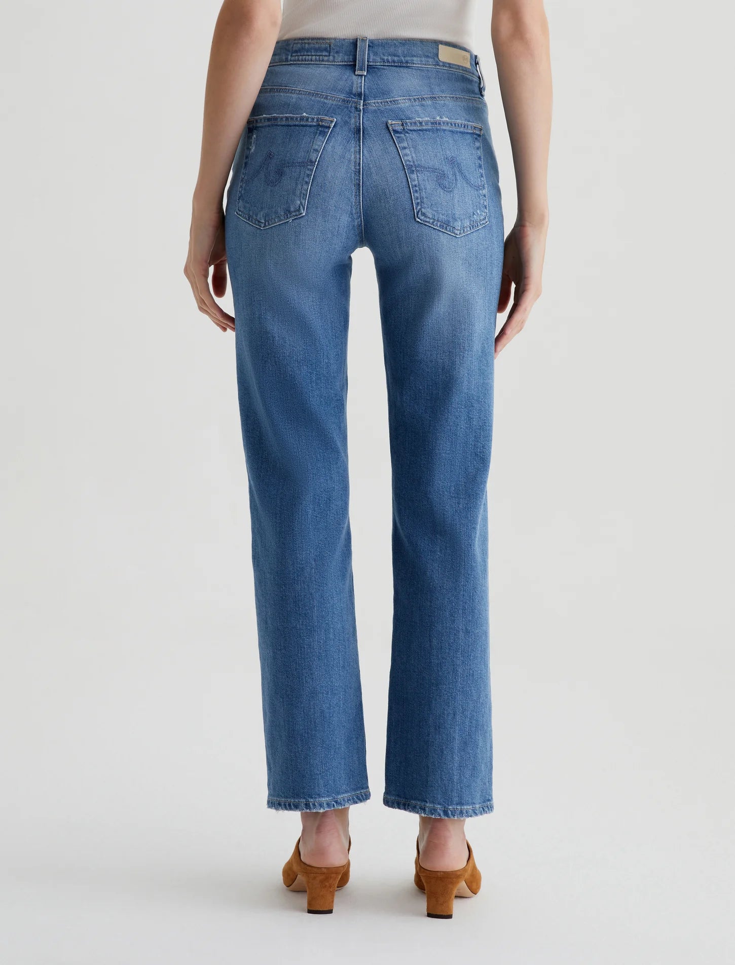 Brinley Mid-Rise Straight - Iris by Adriano Goldschmied AG — view 5