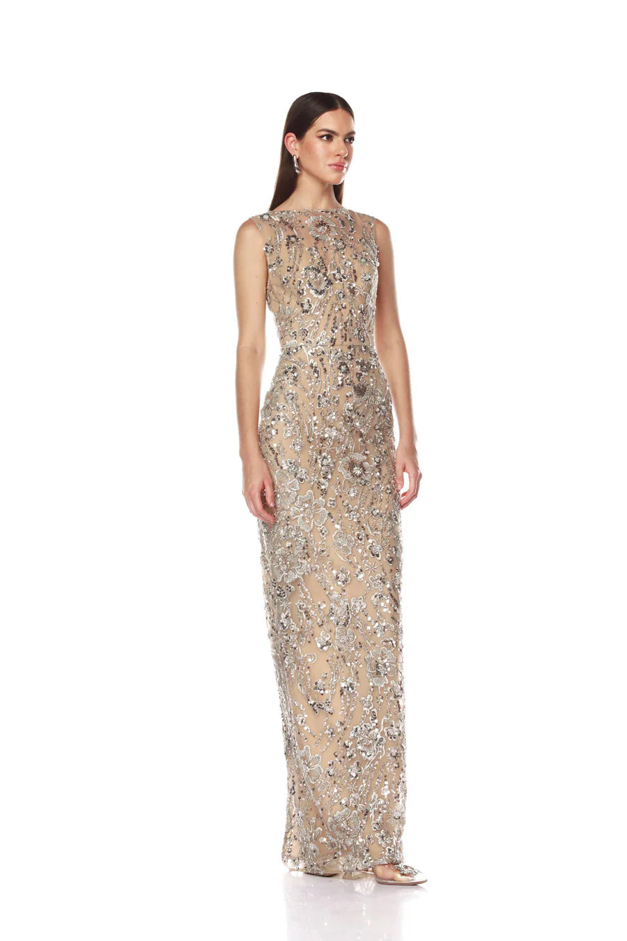 Violet Maxi Dress - Silver by Bronx And Banco — alternate view