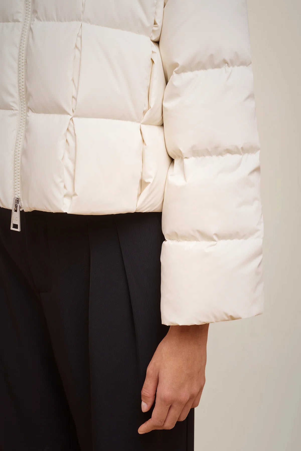 Padded Down Jacket - Almond by Liviana Conti — view 4