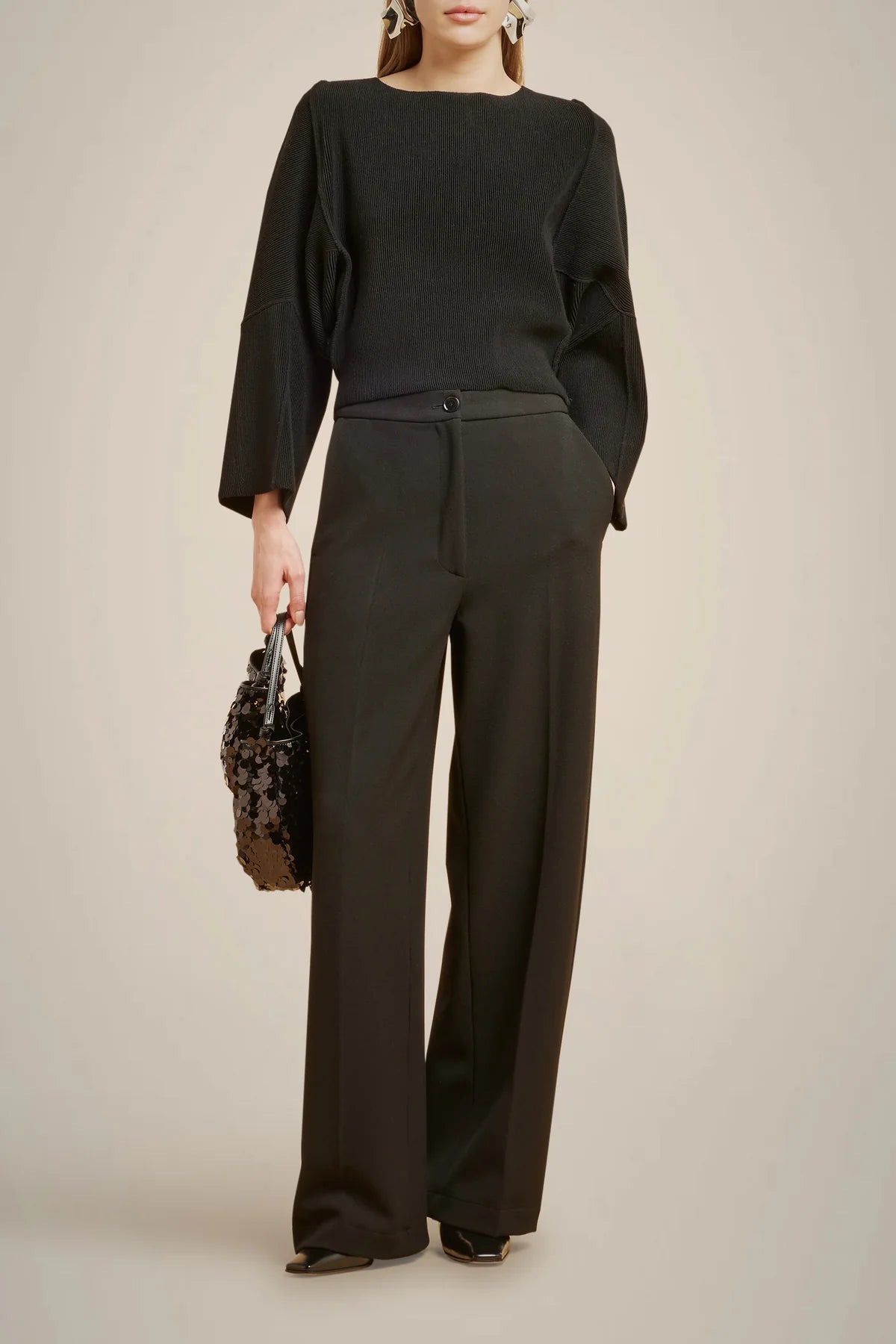 Ottoman Sweater - Noir by Liviana Conti — alternate view