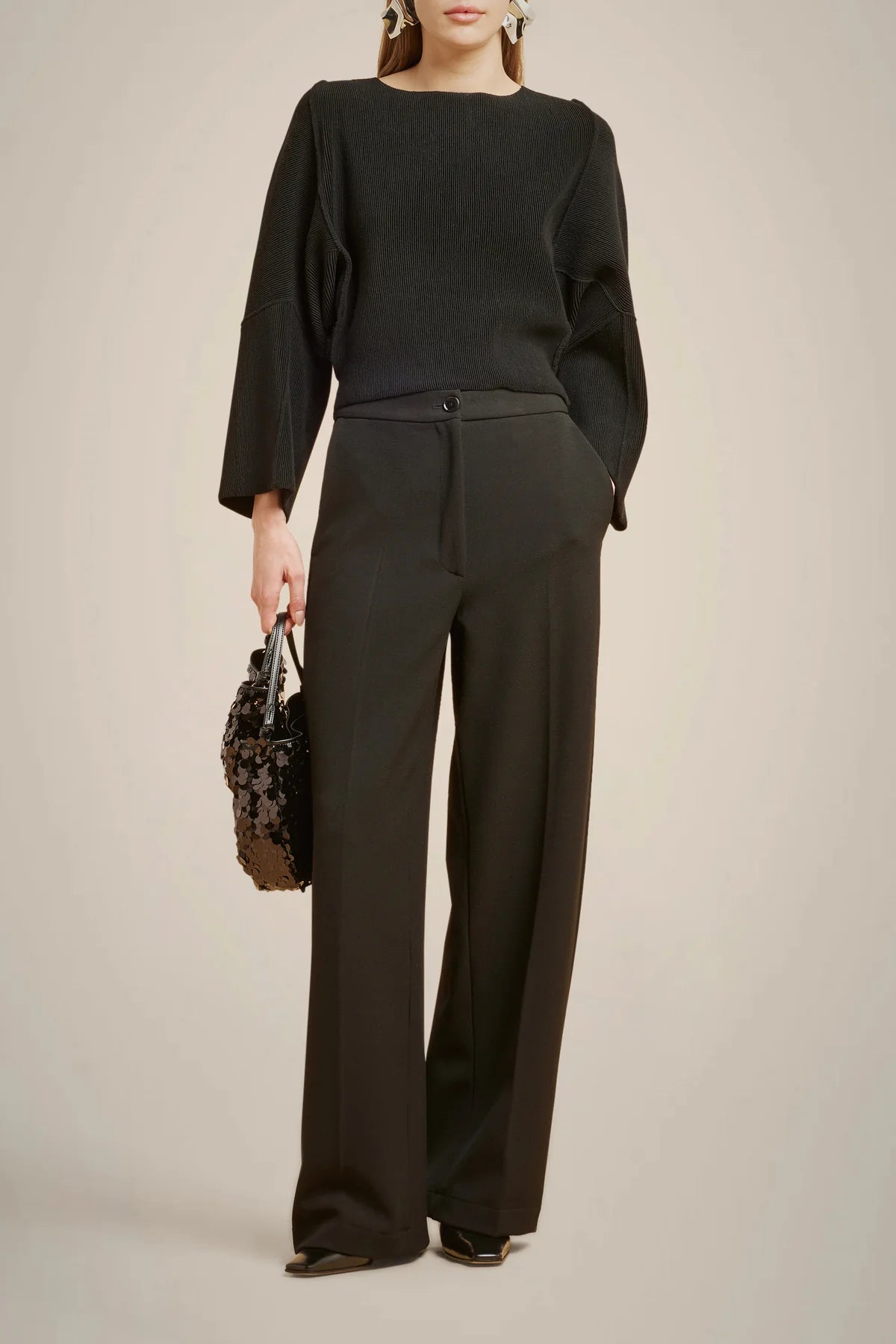 Straight Leg Trousers - Nero by Liviana Conti | 25 South Boutiques