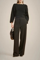 Straight Leg Trousers - Nero by Liviana Conti | 25 South Boutiques