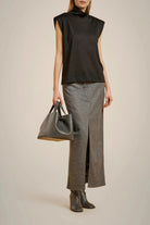 Lurex Jersey Top - Nero by Liviana Conti — view 4