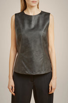 Bi-material Blouse - Black by Liviana Conti | 25 South Boutiques