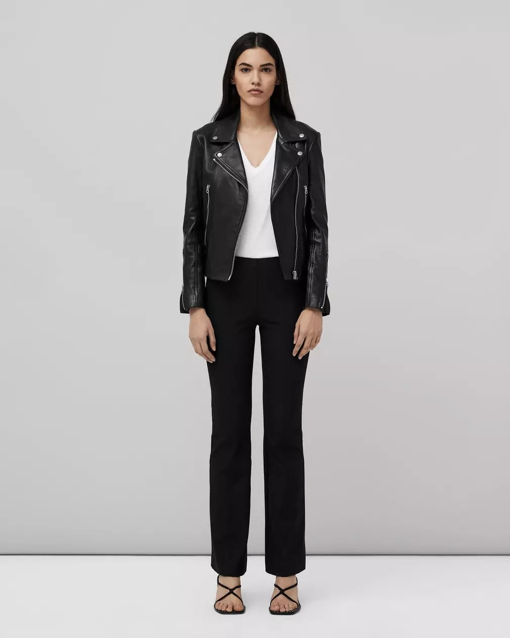 Mack Leather Jacket - Black by Rag & Bone — view 3
