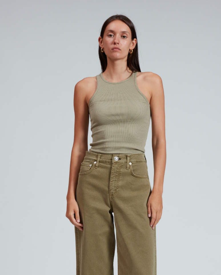 The Essential Rib Tank - Sage by Rag & Bone | 25 South Boutiques