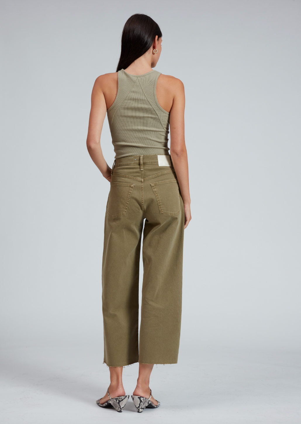 The Essential Rib Tank - Sage by Rag & Bone — view 4