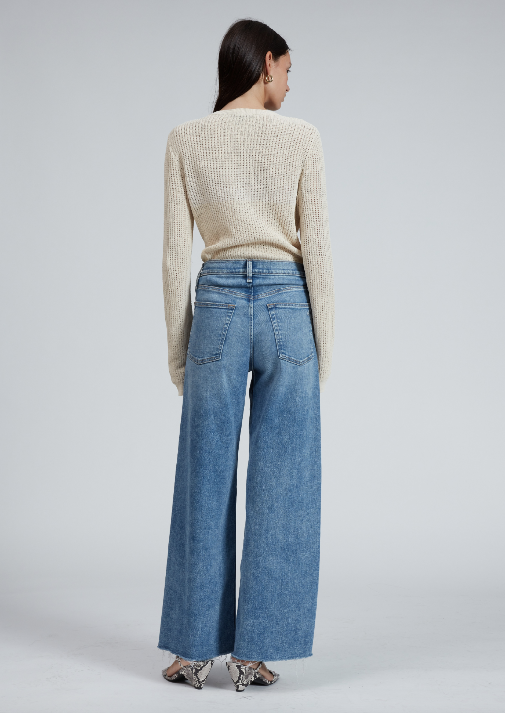 Sofie Crop High Stretch Wide Leg - Monterosso by Rag & Bone — alternate view
