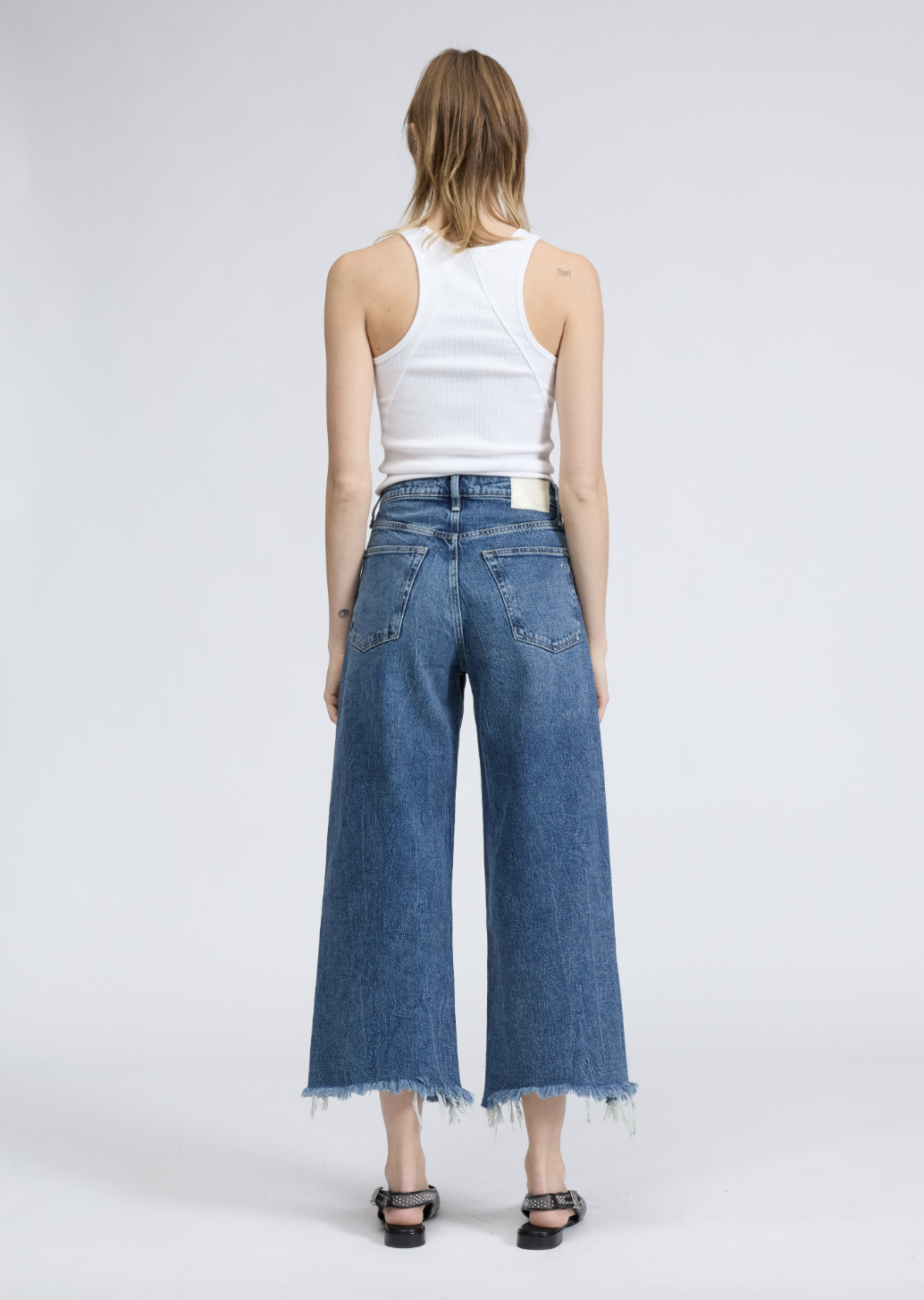 Andi High Rise Ankle Wide-Leg Jean - Walton by Rag & Bone — view 3