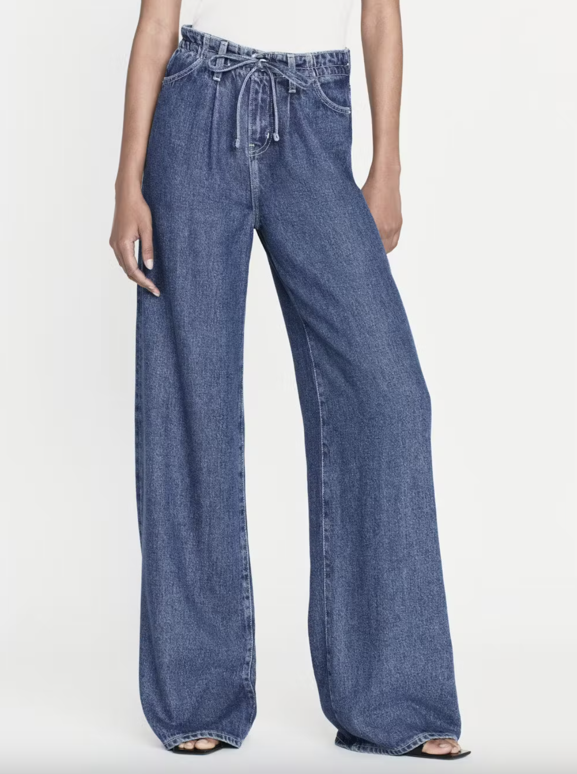 Super Drape Drawstring Wide Leg - Ghost by Frame | 25 South Boutiques