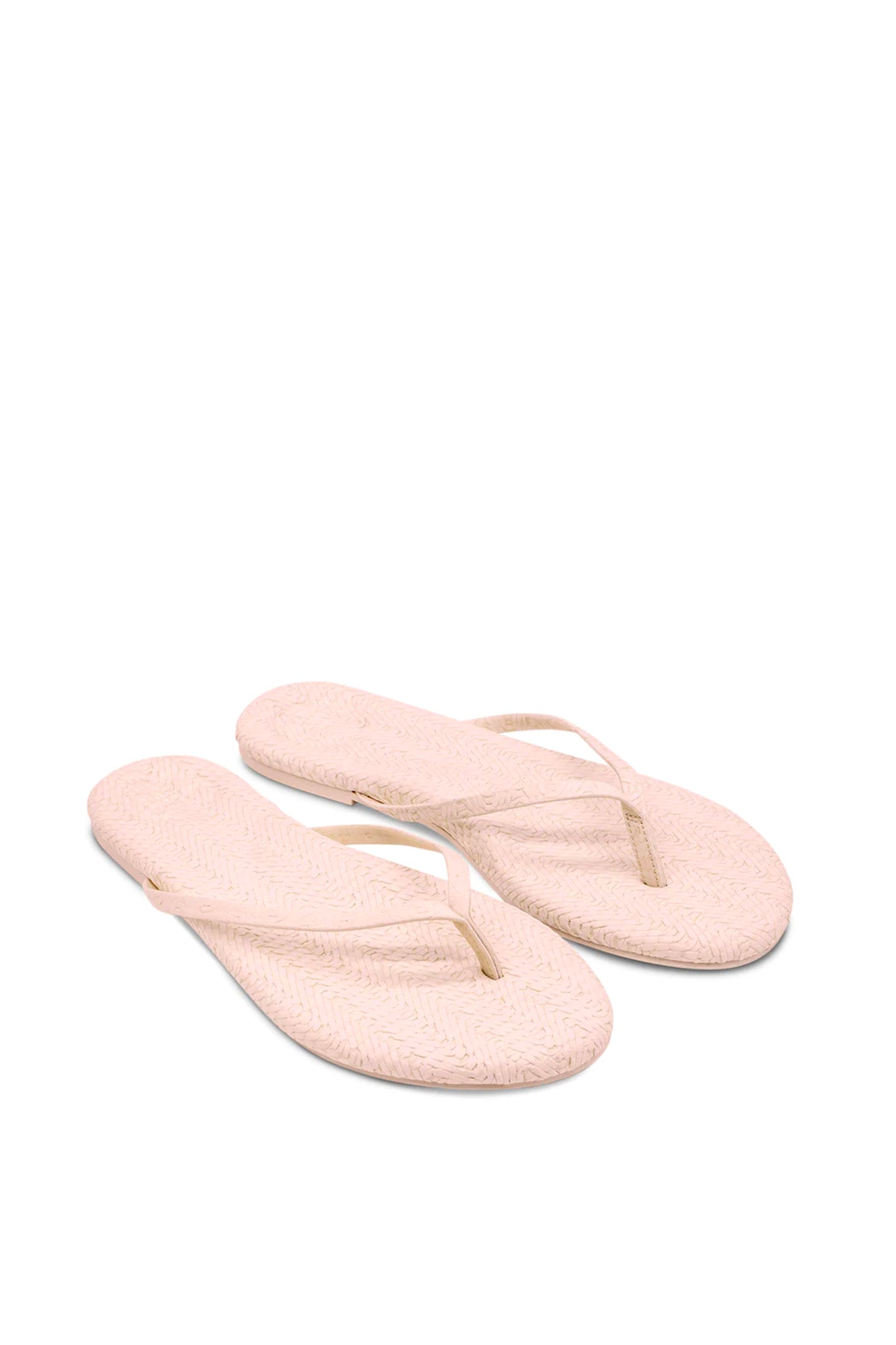 Indie Flip Flops - Off White Weave by Soléi Sea — alternate view