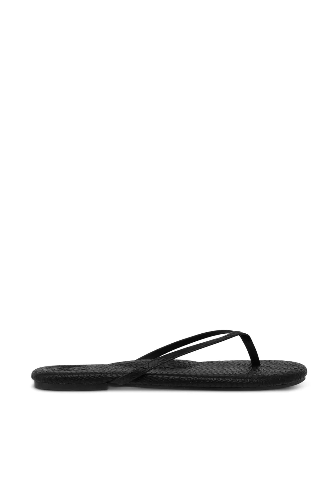 Indie Flip Flops - Black Weave by Soléi Sea | 25 South Boutiques