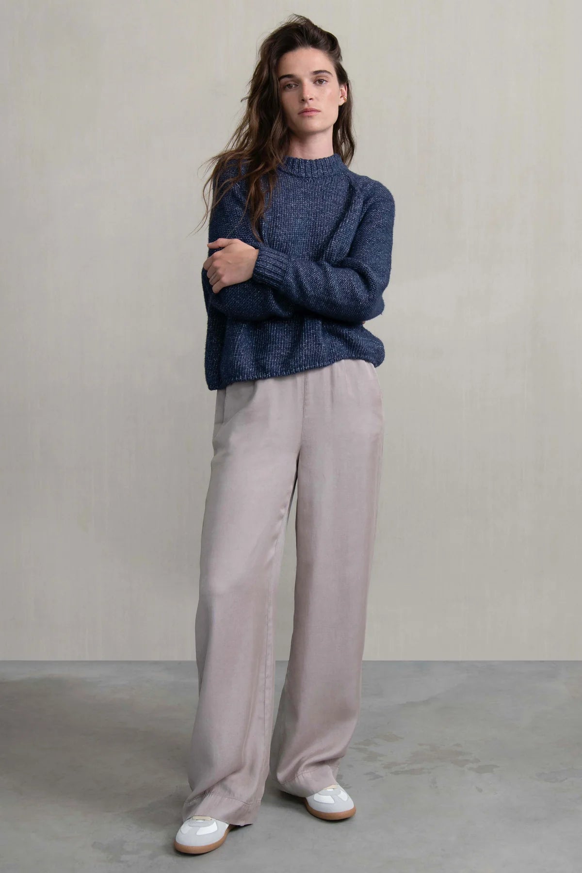 Codes Knit Sweater - Lapis by Humanoid — view 3