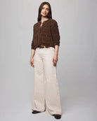 Andrea Chenille Crop Cardigan - Cedar Brown by Splendid — view 3