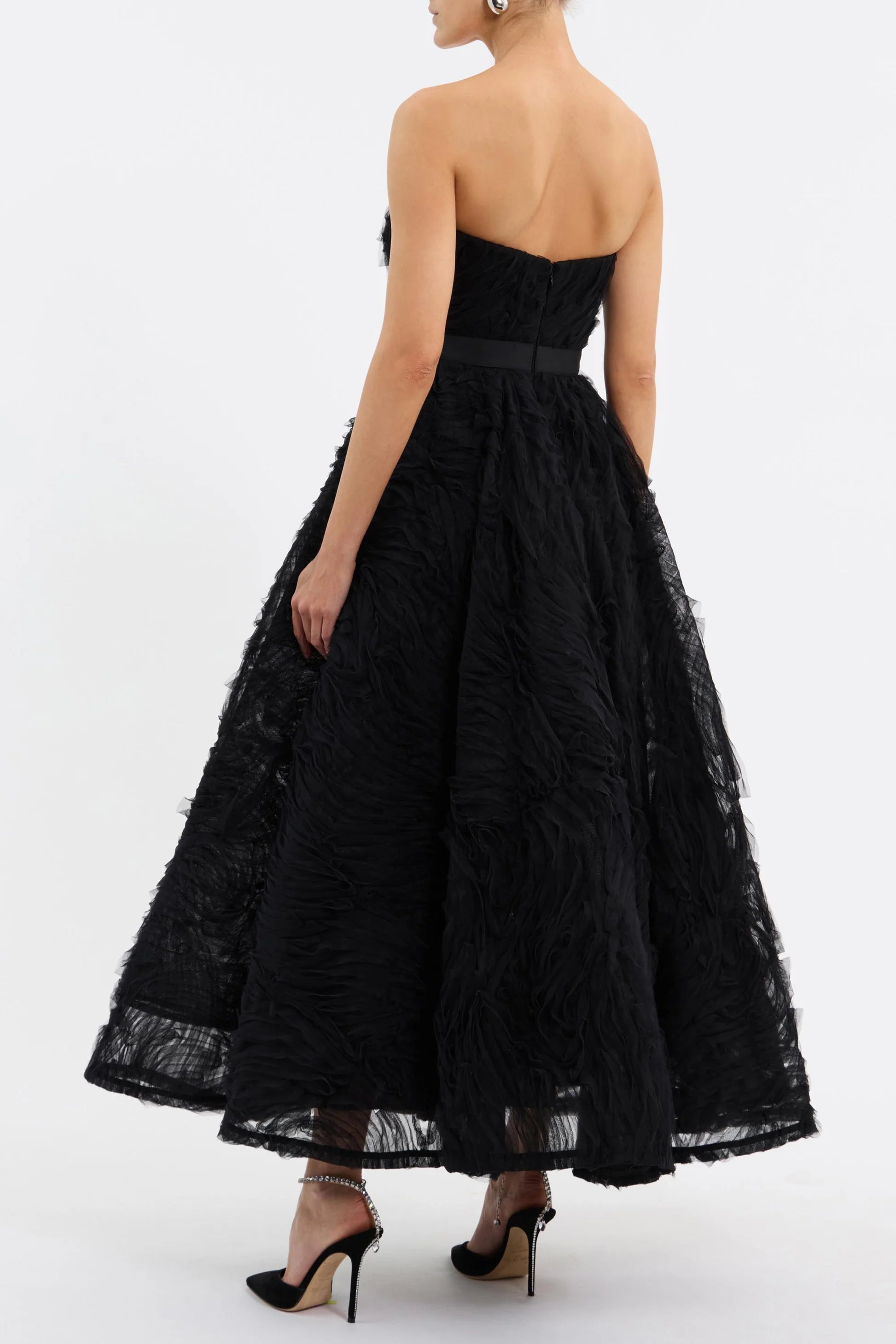 Willow Midi Dress - Black by Rebecca Vallance — view 4