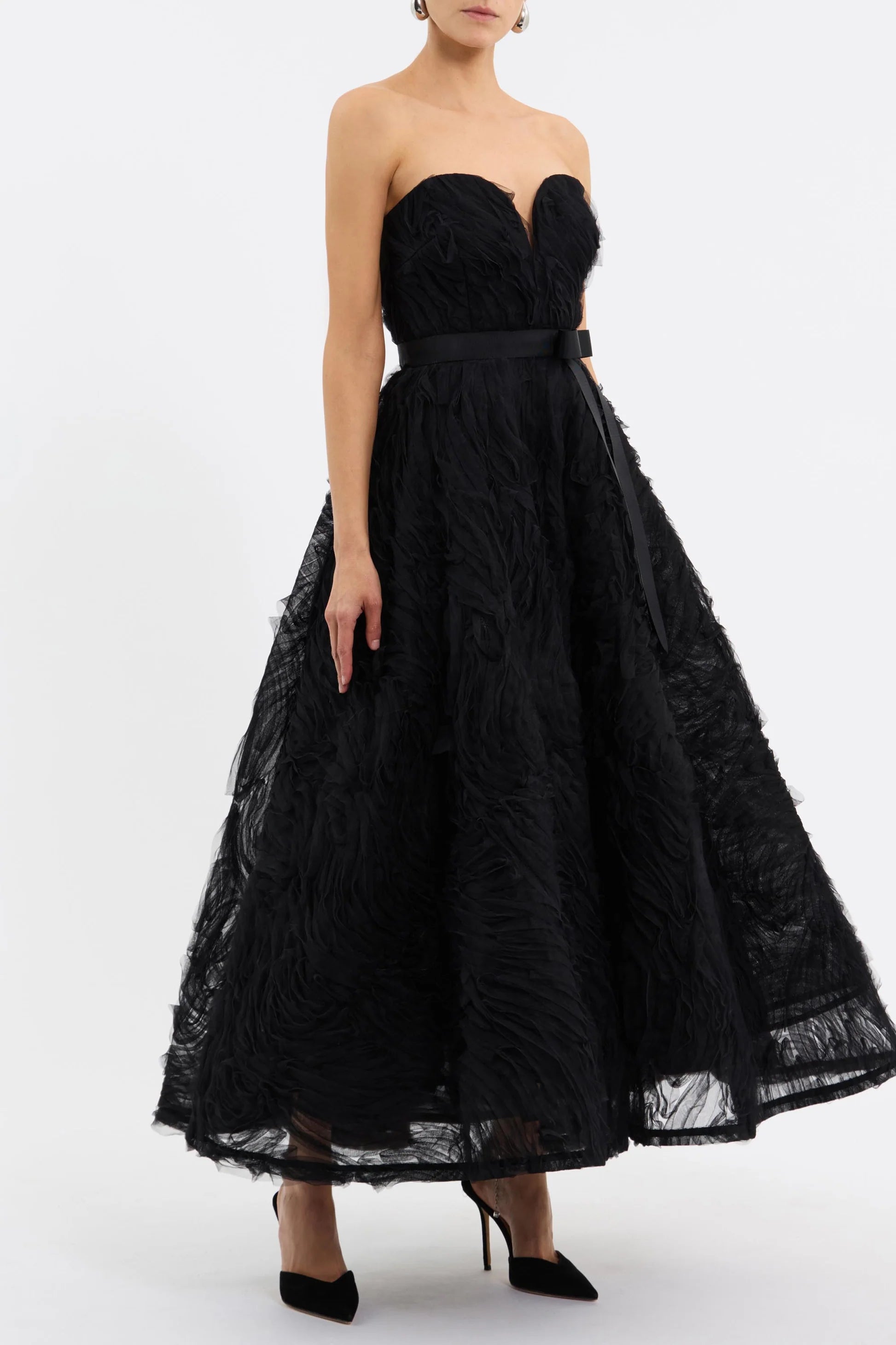 Willow Midi Dress - Black by Rebecca Vallance — view 3
