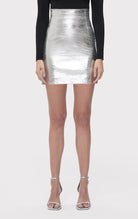 Clara Skirt - Silver Foil by Herve Leger — alternate view