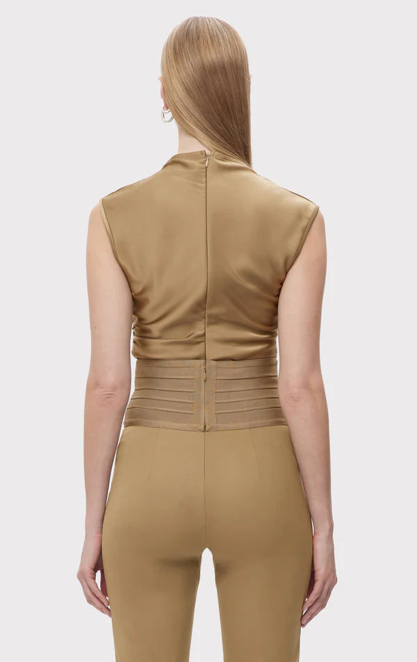 Audrey Top - Latte by Herve Leger — view 4