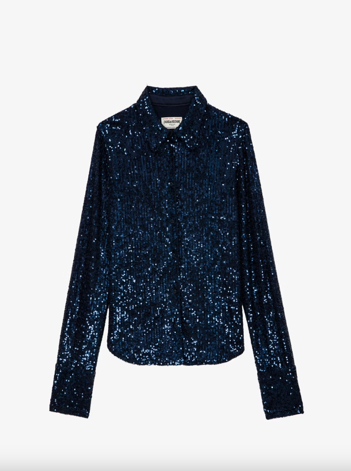 Tawny Sequin Shirt - Encre by Zadig & Voltaire — view 5