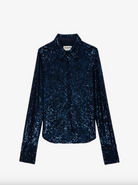 Tawny Sequin Shirt - Encre by Zadig & Voltaire — view 5