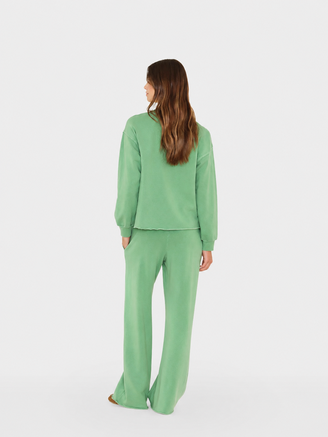 Emmette Terry Sweatpant - Aloe Green by Xirena — alternate view