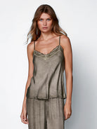 Zally Top - Army by Nu Denmark | 25 South Boutiques