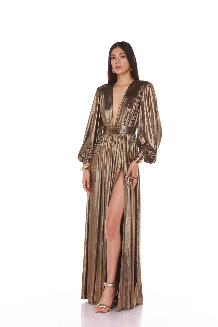Zoe Gown - Gold by Bronx And Banco — alternate view