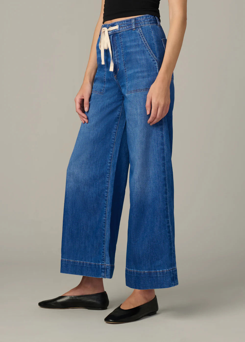 The Madeline High Rise Drawstring Pant - Courage by Joe's Jeans — view 4