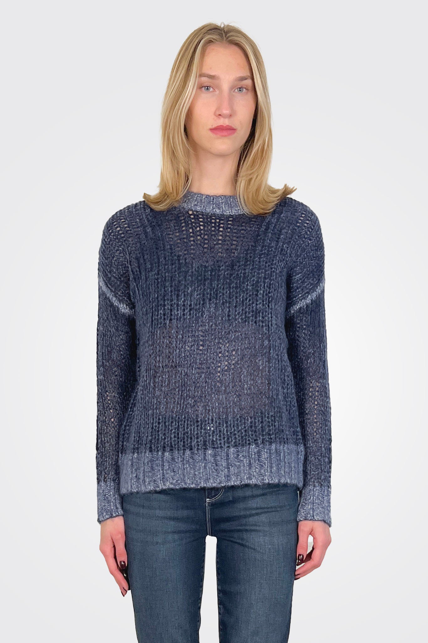 Inked Open Crew - Navy Blue Ridge by Autumn Cashmere | 25 South Boutiques