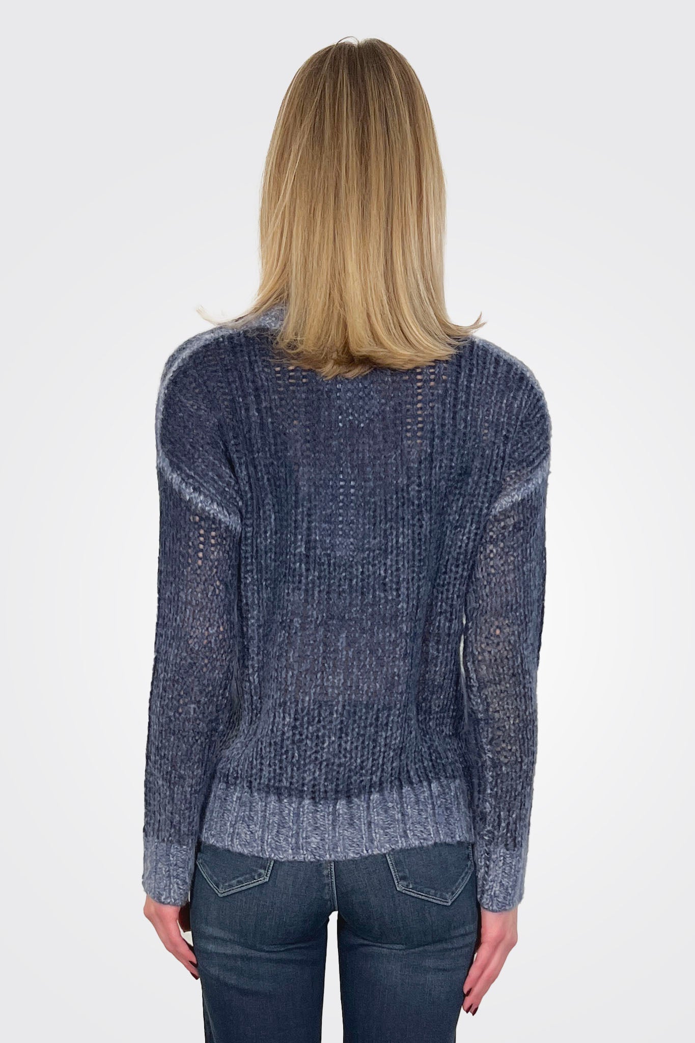 Inked Open Crew - Navy Blue Ridge by Autumn Cashmere — alternate view
