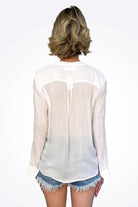 Ace Mesh Shirt - Chalk by Cali Dreaming — view 3