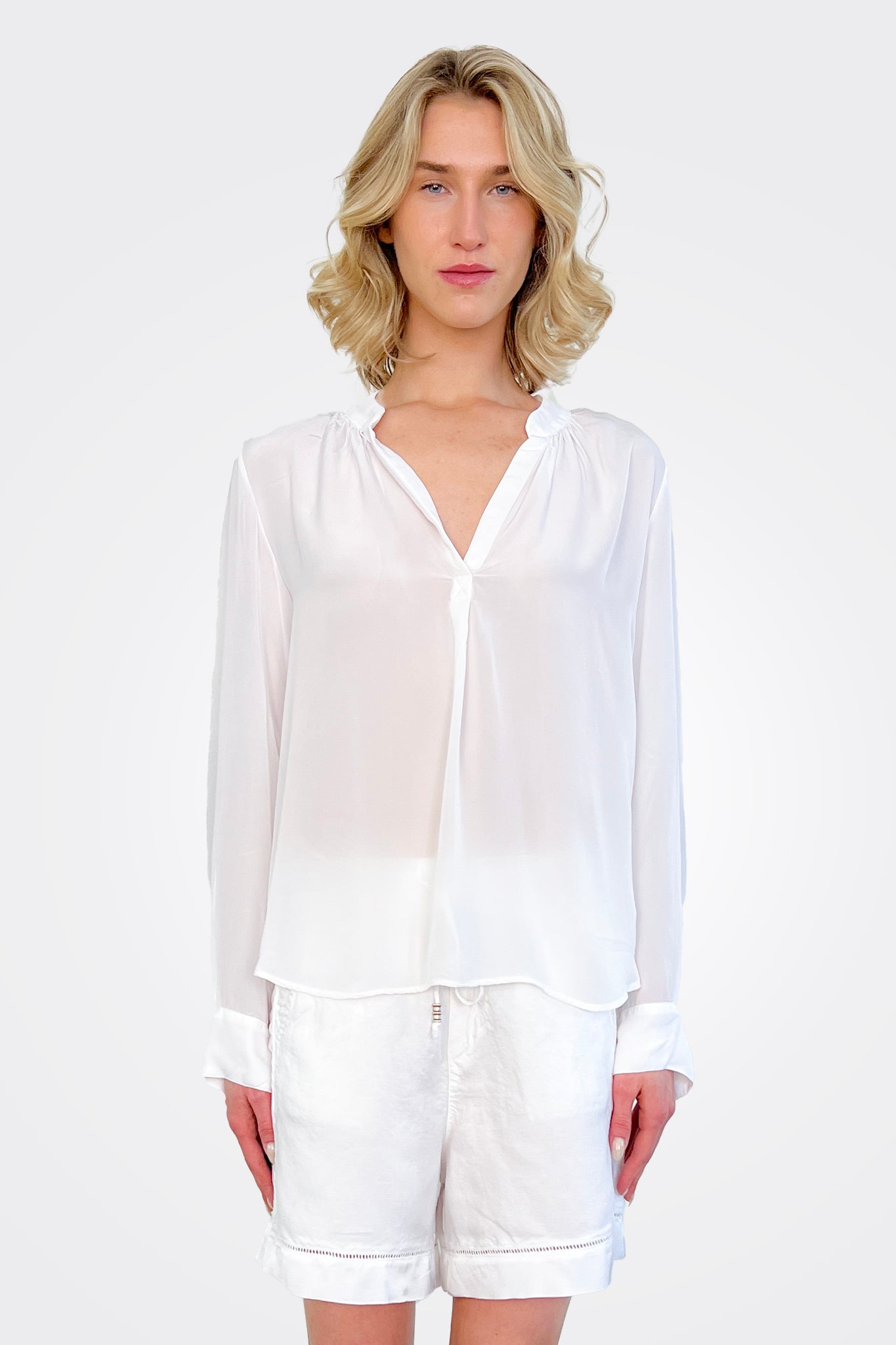 Adele Blouse - White by Masons — view 5