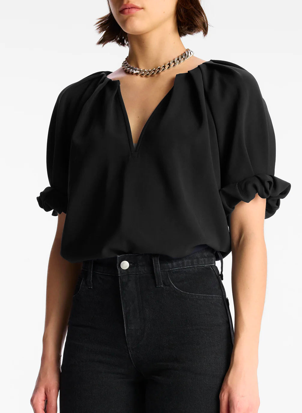 Carey II Top - Black by A.L.C — view 4