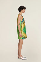 Iris Mini Dress - Green Multi by Alemais — view 4