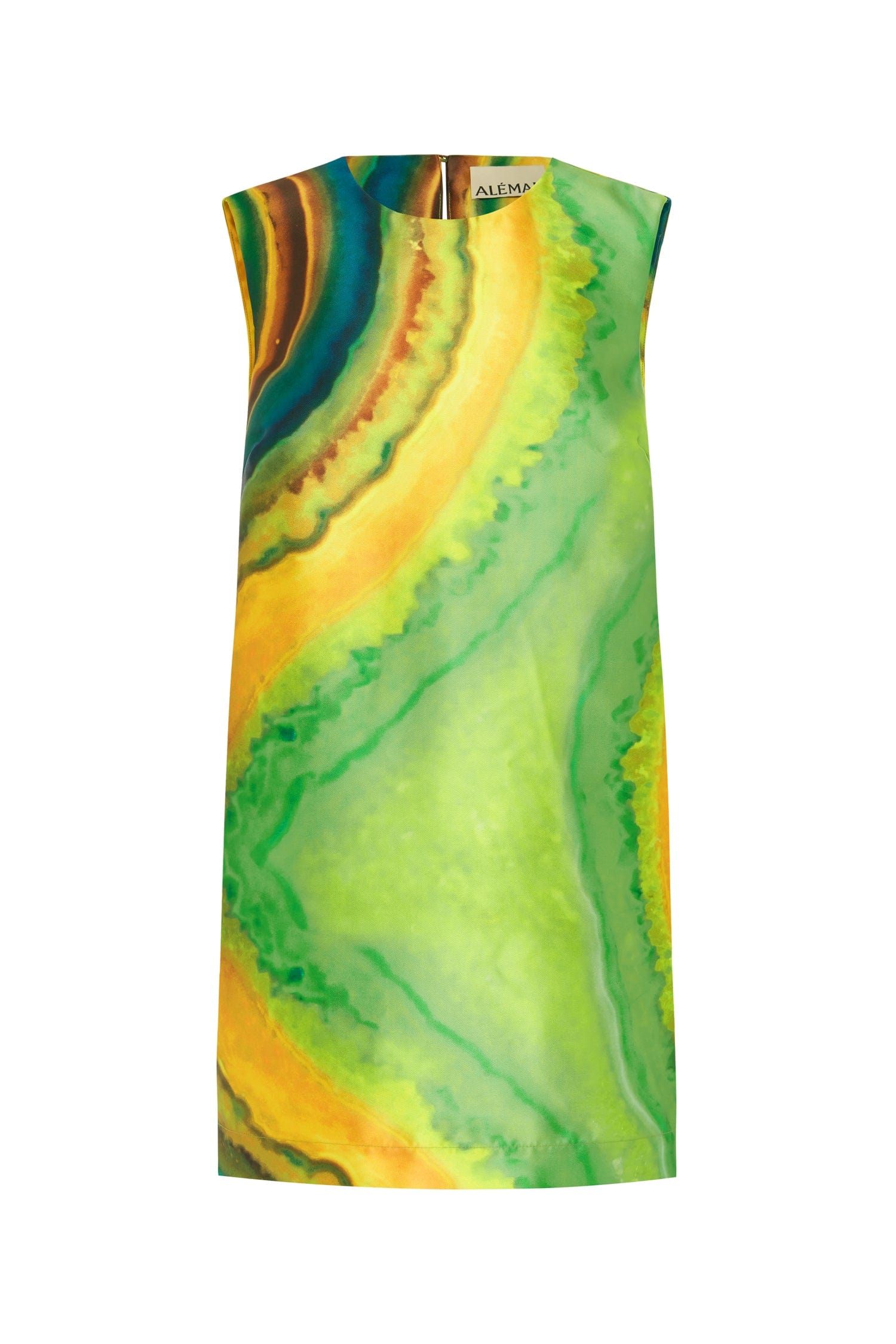 Iris Mini Dress - Green Multi by Alemais — view 6