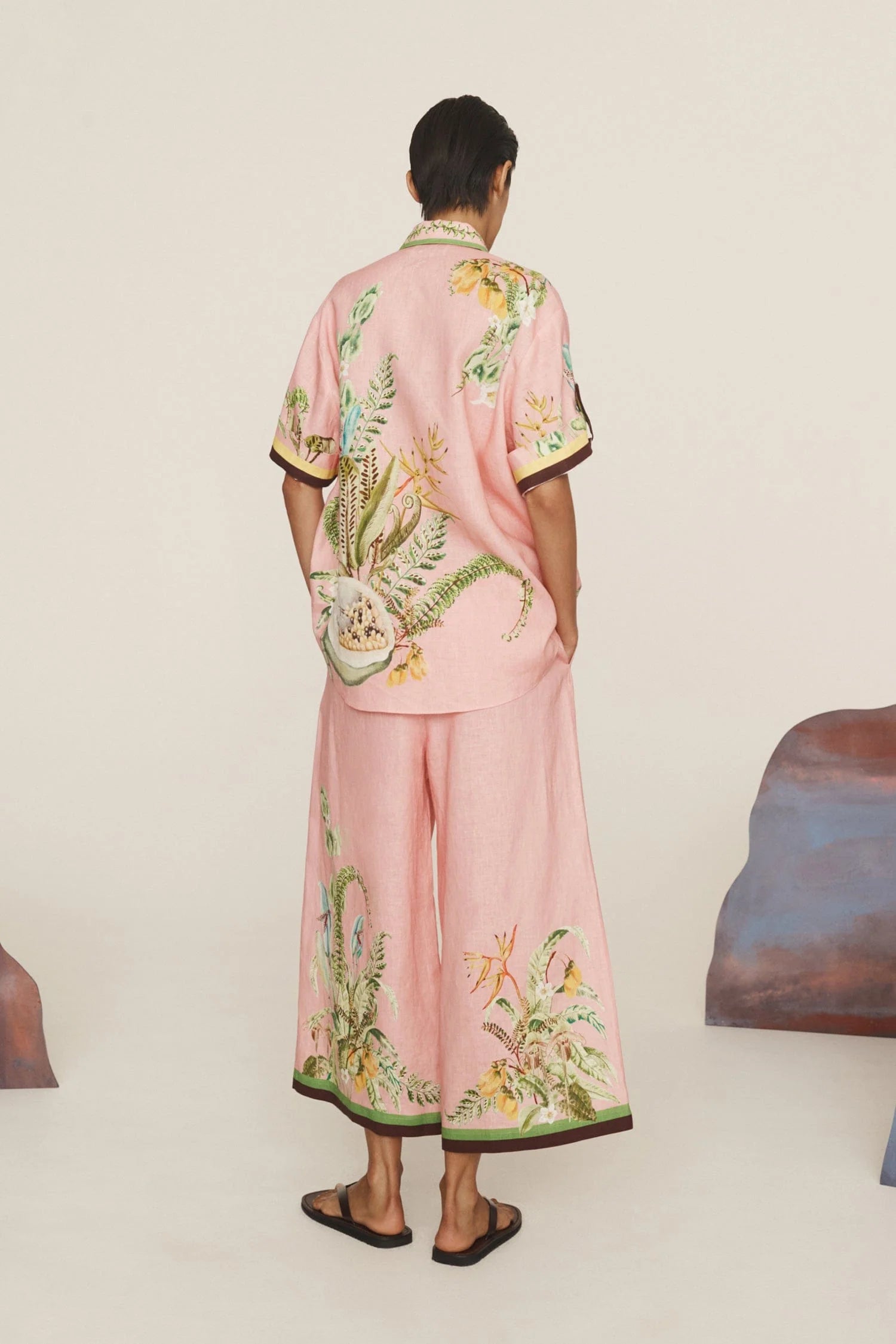 Papaya Shirt - Pink Multi by Alemais — view 4
