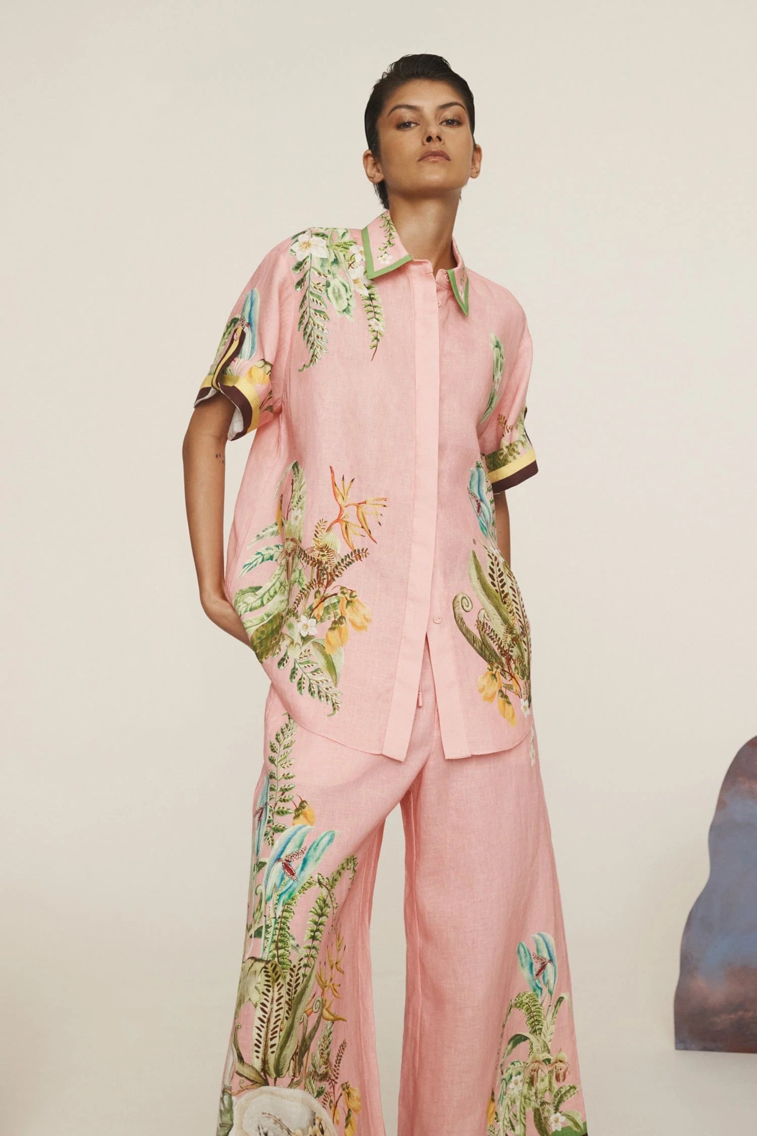 Papaya Shirt - Pink Multi by Alemais | 25 South Boutiques