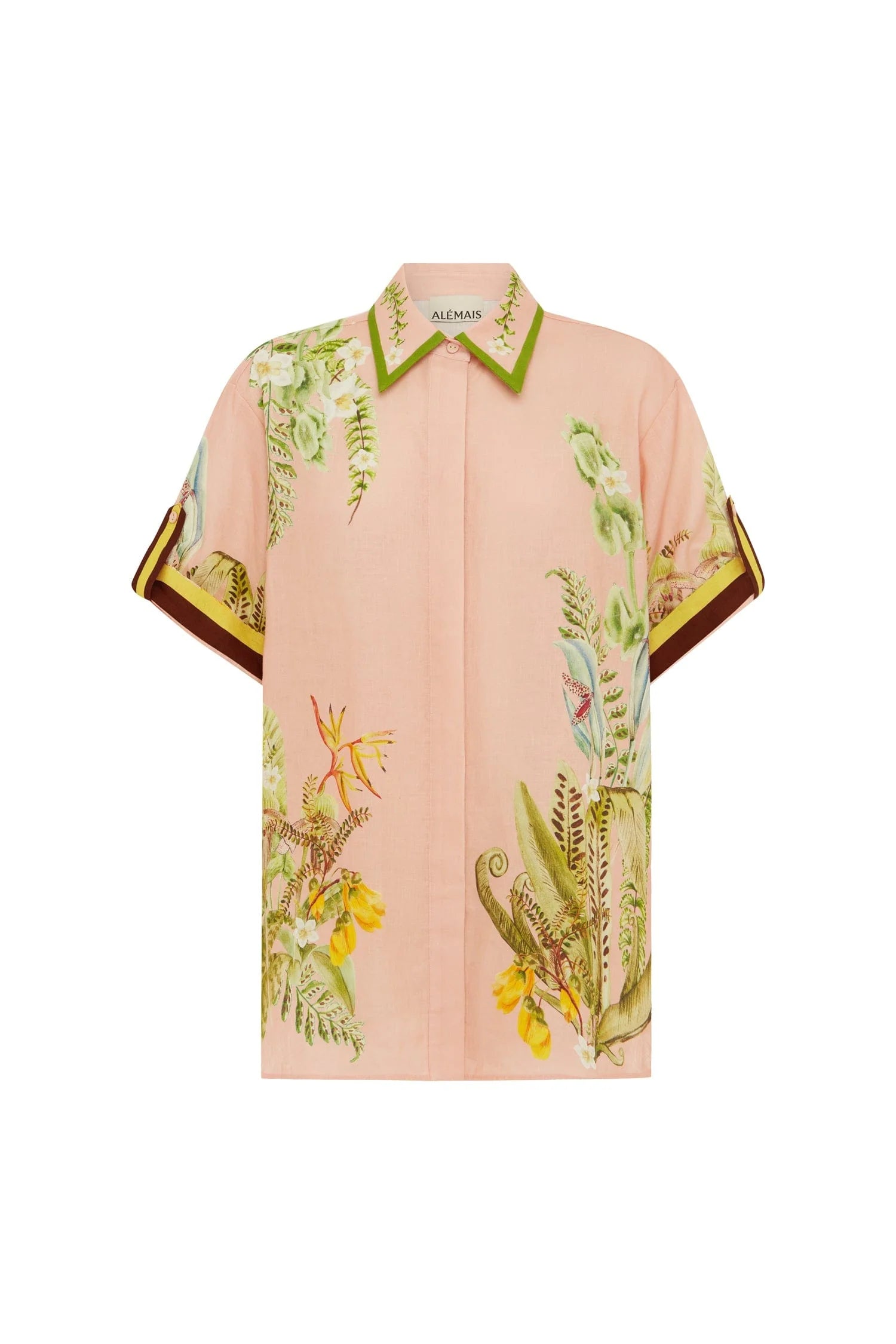 Papaya Shirt - Pink Multi by Alemais — view 5