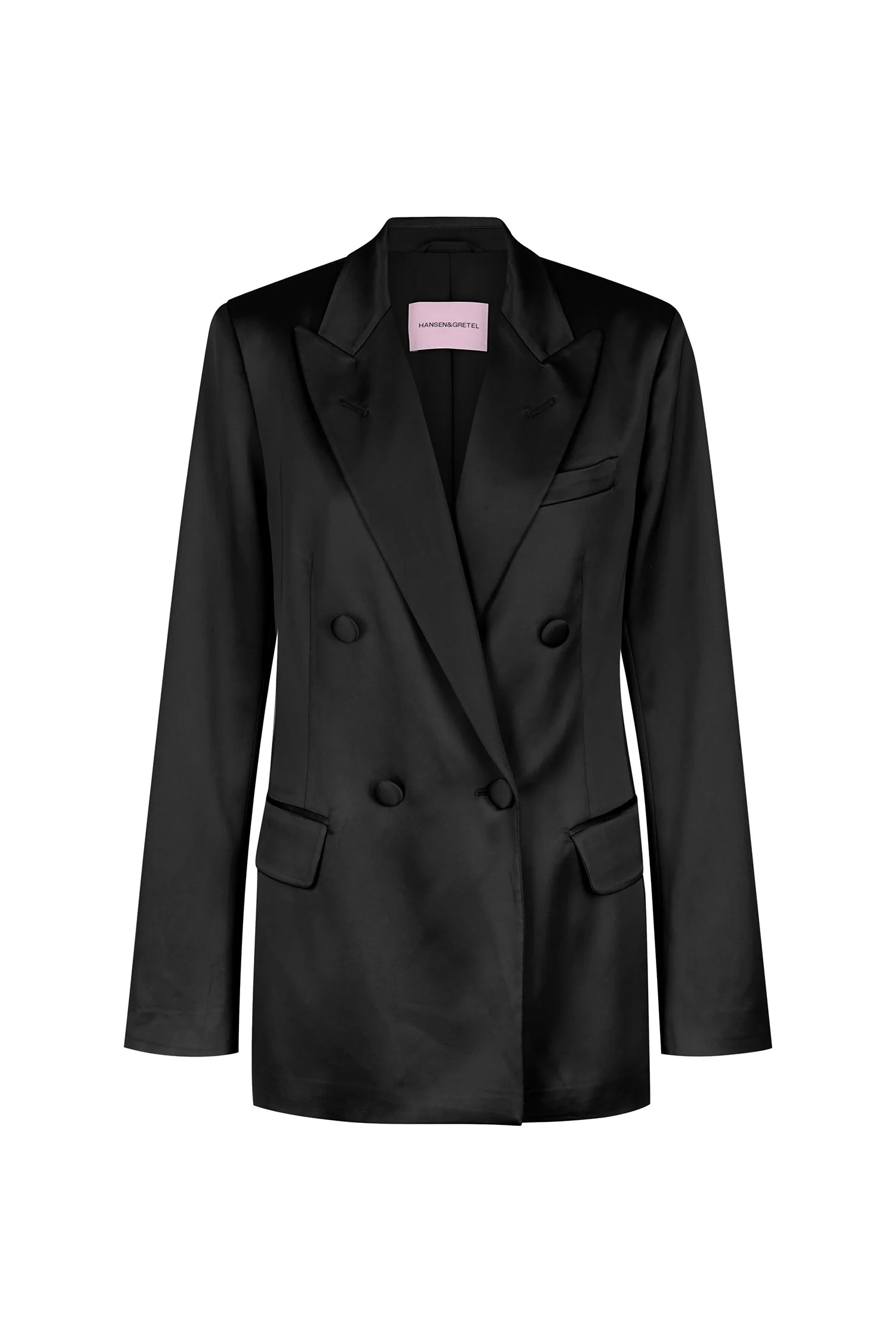 Alistair Tailored Jacket - Black by Hansen & Gretel — view 6