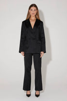 Alistair Tailored Jacket - Black by Hansen & Gretel — alternate view