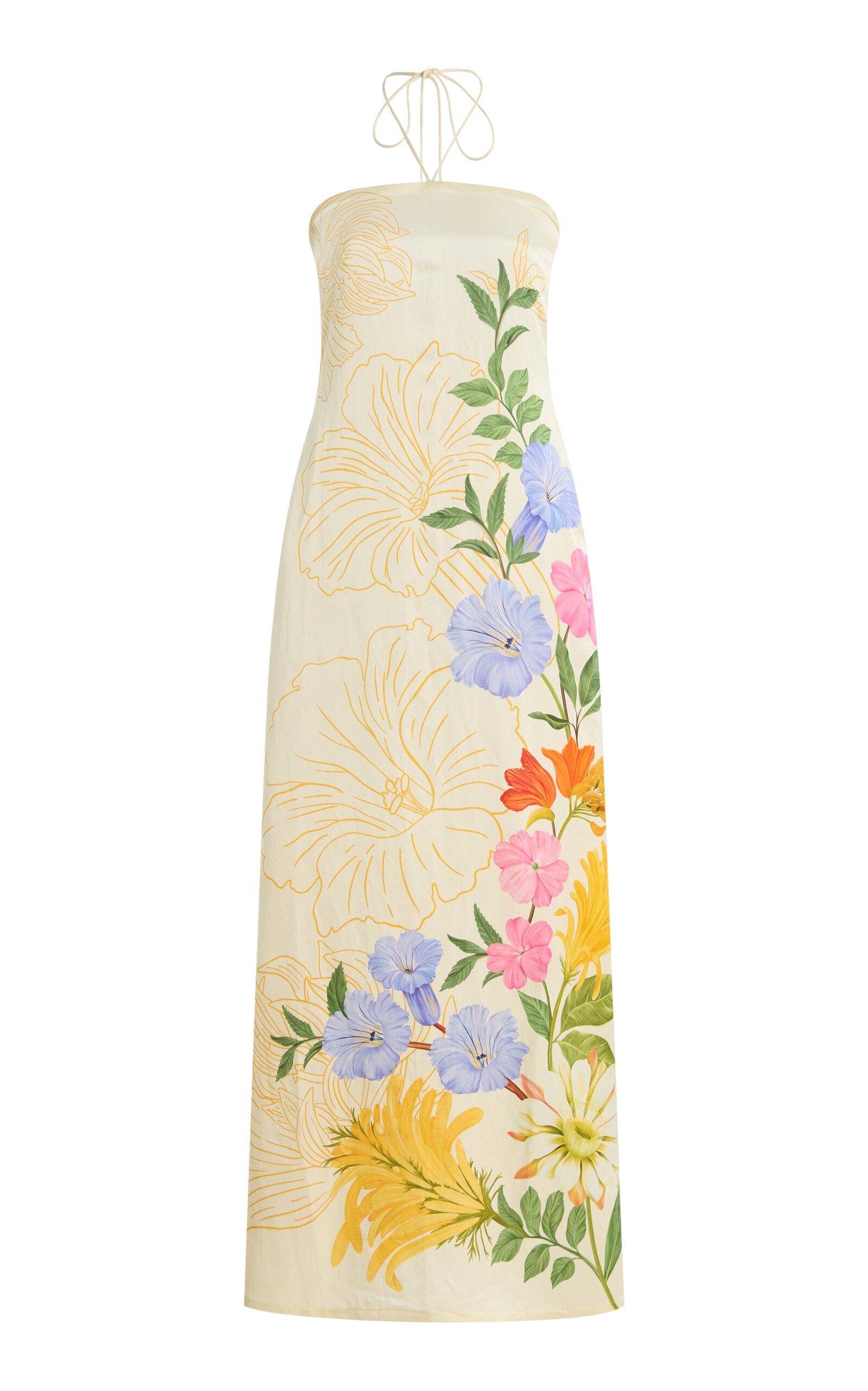 Garden Floral Dress - Ivory Multi Floral by Verandah — view 7
