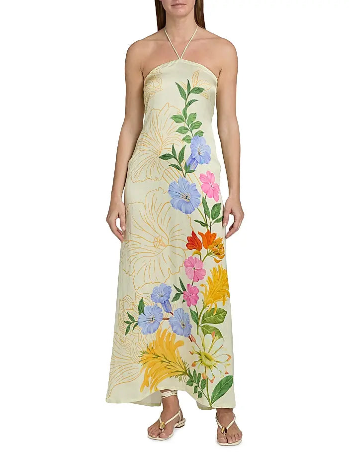 Garden Floral Dress - Ivory Multi Floral by Verandah — view 3